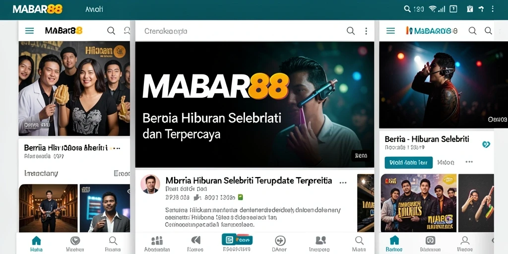 Antarmuka MABAR88 yang menarik untuk berita selebriti.