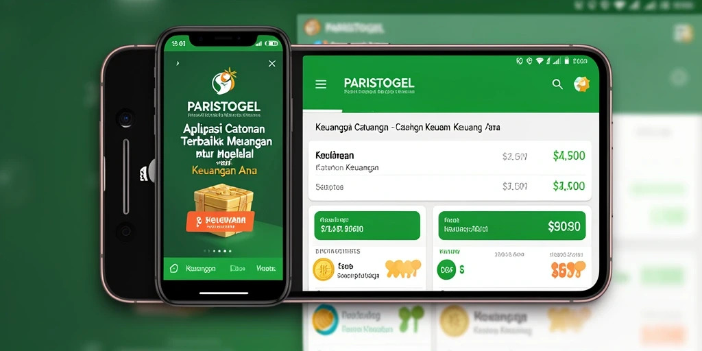 Screenshot antarmuka utama PARISTOGEL menampilkan fungsi Catatan Keuangan.