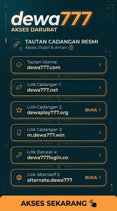 Tampilan link alternatif dewa777